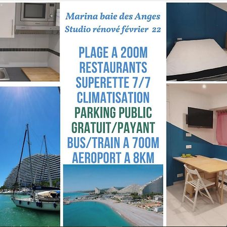 Studio Apartment Between Nice And Cannes - Marina Baie Des Anges - Beach, Restaurants, Shops - Tea/Coffee/Sugar/Bed Linen And Towels Villeneuve-Loubet Exterior foto